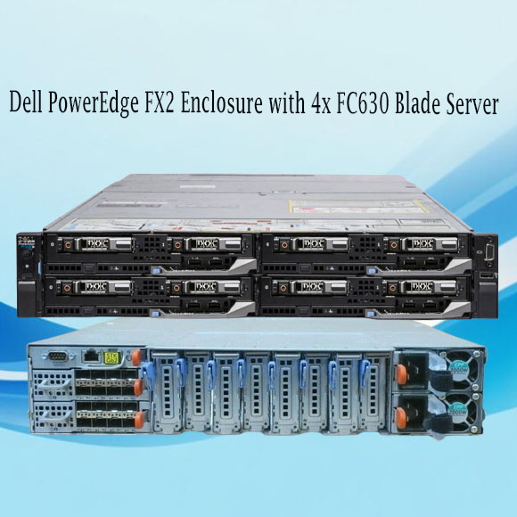 Dell PowerEdge FX2 with 4x FC630 Blade Server